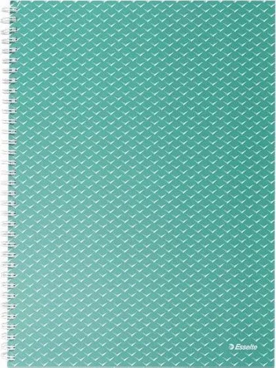 Fletore Esselte Colour Breeze A4, rrjetëzuar, 80 fletë, e gjelbër - 1