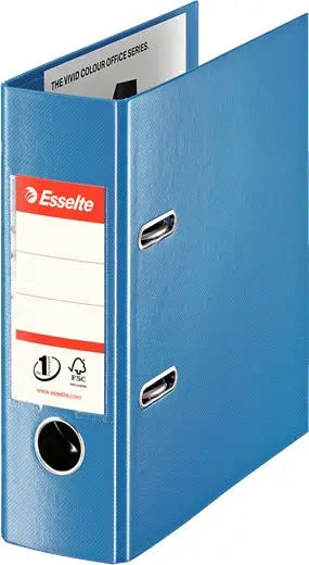 Dosje Esselte No 1 Power A5 75 mm, kapacitet 500 fletë, e kaltër