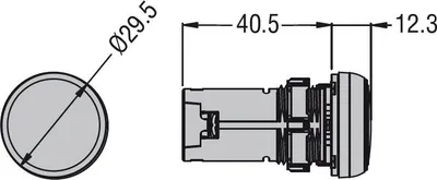 Llambë sinjalizuese LOVATO Electric, LED, 24 V, AC / DC, e gjelbër - 2