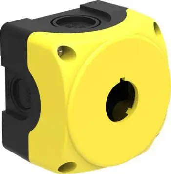 Kuti për buton kontrolli Lovato Electric, 22 mm, e verdhë/zezë