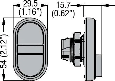 Buton Lovato Electric, i kuq / i gjelbër - 2
