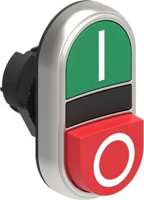 Buton Lovato Electric, i kuq / i gjelbër