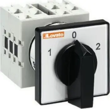 Ndërprerës rrotullues Lovato GX1652U, 2P 3 pozicione 60°, 690V 16A, dorezë e zezë e shkurtër