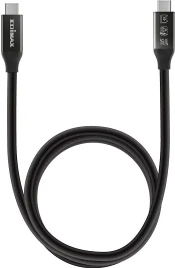 Kabllo USB4 EDIMAX, Thunderbolt 3 USB-C, 0.5m, 40 Gbps, i zi