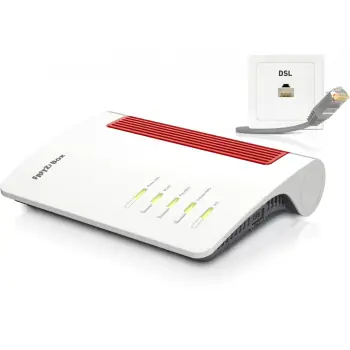 Router tavoline AVM FRITZ!Box 7690, Wi-Fi 7, Dual-band, i bardhë