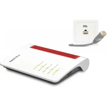 Router tavoline AVM FRITZ!Box 7510, Wi-Fi 6, Single-band, Ethernet LAN, ADSL, Bardhë