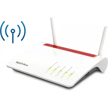 Router tavoline AVM FRITZ!Box 6890 LTE, Wi-Fi 5, Dual-band, Ethernet LAN, 3G, 4G, Zi, Kuq, Bardhë