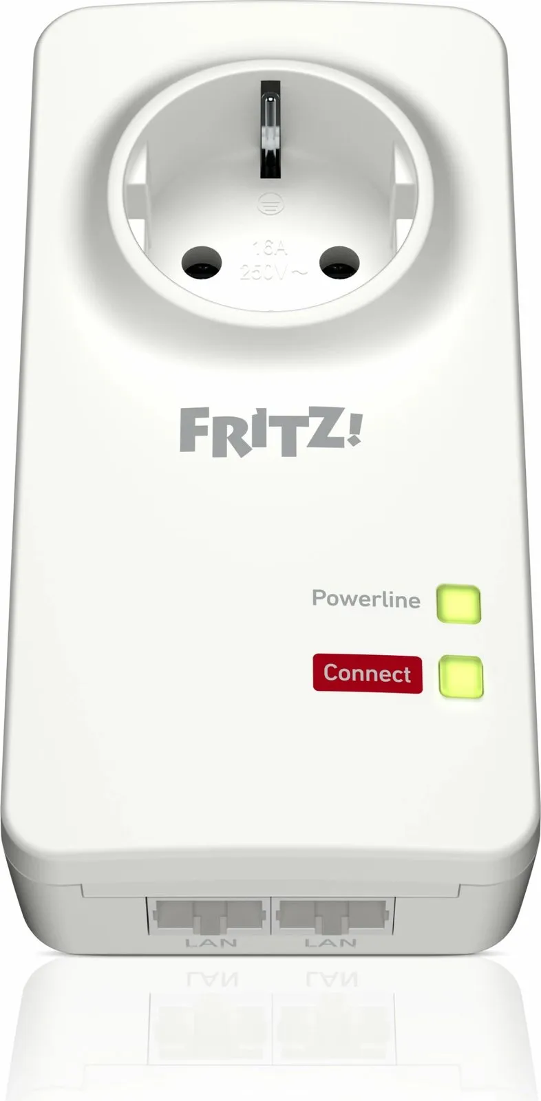 Adapter powerline AVM FRITZ 1220E Set, 1200 Mbit/s, 2x LAN, i bardhë - 2