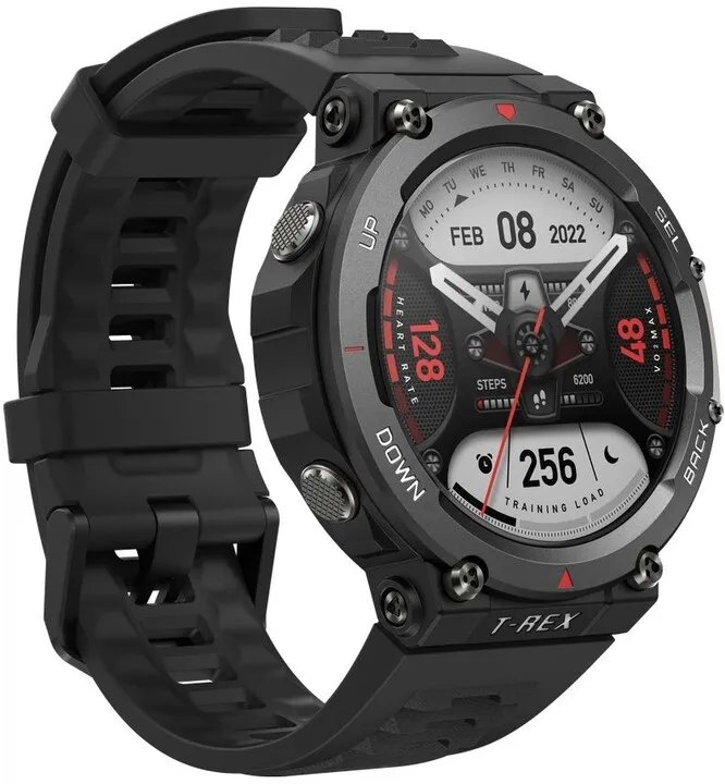 Orë Amazfit T-Rex 2 Ember, e zezë - 3