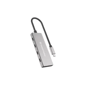Hub Udhëtimi CONCEPTRONIC 4-në-1 USB-C në 3xUSB-C 100W PD – Hiri