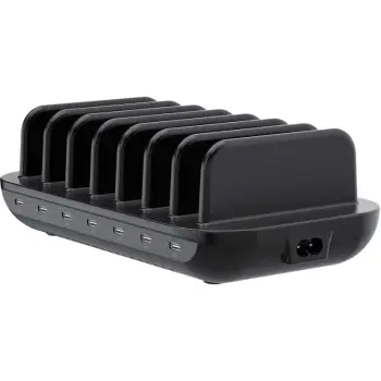 Aksesorë për telefon Conceptronic 7-Port USB-C Charger 160W PD3.0 – Zezë