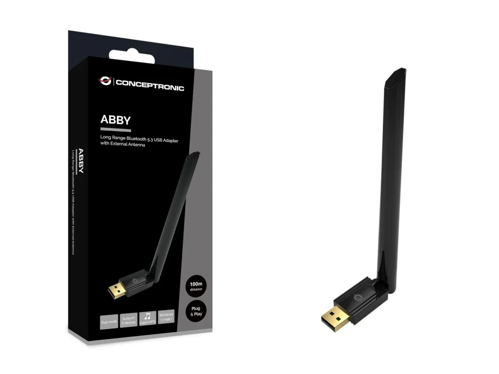 Kabllo USB Conceptronic Bluetooth 5.3 Nano USB Adapter / 100m Range – Zezë - 1