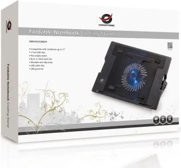 Mbështetëse ftohëse Conceptronic 43,2 cm (17 ") (CNBCOOLSTAND1F), e zezë - 5