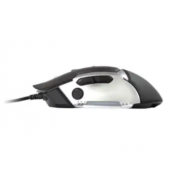 Maus gaming Conceptronic DJEBBEL02B, 4000 DPI, 8 butona, i zi/argjendtë