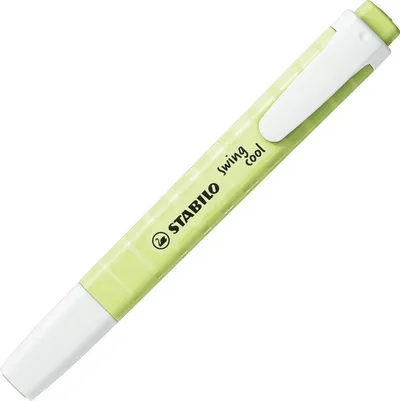 Marker Stabilo Swing Cool Pastel, majë e pjerrët, ngjyrë lime - 1