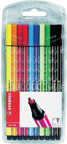 Marker Stabilo PEN 68 (6806/PL K_), 6 copë - 1