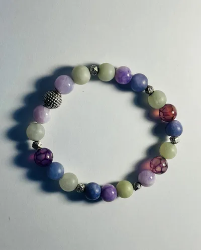 Byzylyk për femra Dar Chakra Florite, shumëngjyrësh - 3