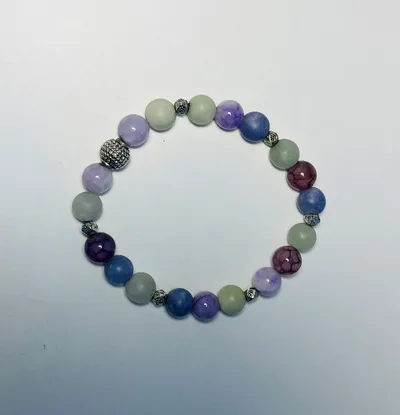 Byzylyk për femra Dar Chakra Florite, shumëngjyrësh - 4