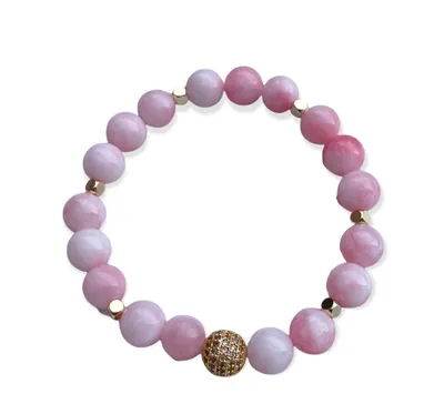 Byzylyk Dar Golden Rose Quartz, rozë - 1