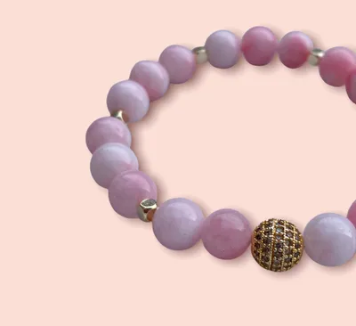 Byzylyk Dar Golden Rose Quartz, rozë - 2