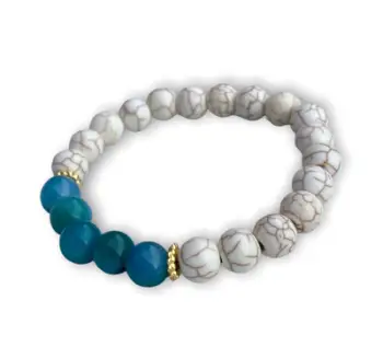 Byzylyk Dar Howlite Earth, dyngjyrëshe
