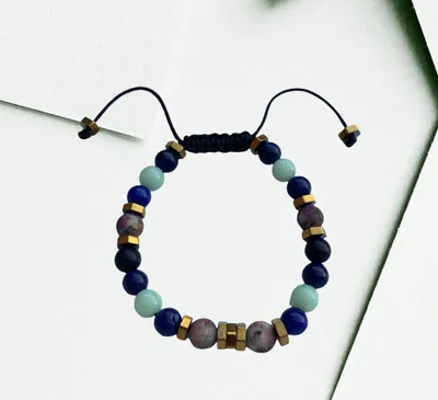 Byzylyk Dar Gold Platted Hematite, shumëngjyrësh - 3