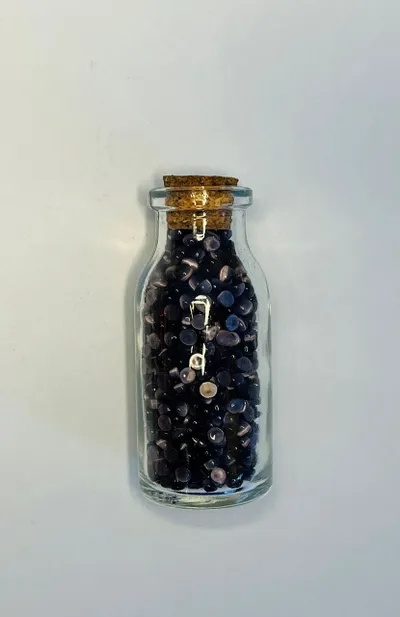 Gurë natyral Dar Florite, 6 cm, vjollcë - 3