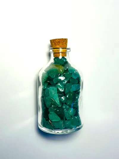 Gurë natyral Dar Aventurine, 6 cm, të gjelbër - 3