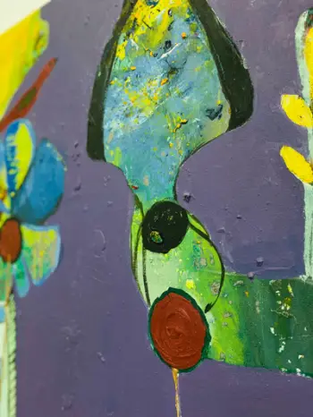 Pikturë Dar, 'Andërr' C8, akril & vaj në pëlhurë, 170 x 90 cm