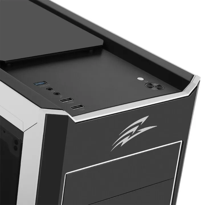 Kasë kompjuteri Evolveo Ray 4 CB, 3x120mm, e zezë - 2