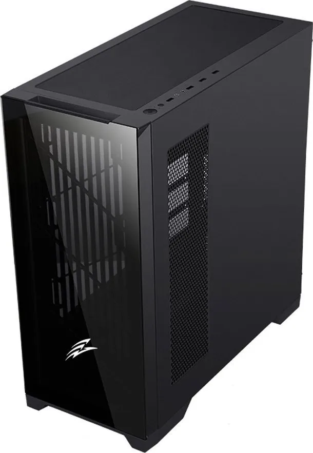 Kasë Evolveo Ptero Q2, e zezë, Midi Tower - 4