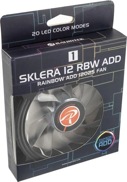 Ftohës Raijintek Sklera 12 RBW ARGB, 120 mm - 6