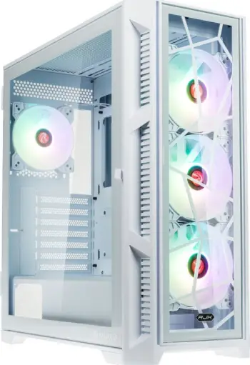 Kasë Raijintek Ponos Ultra, e bardhë, Midi Tower