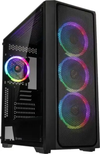 Kasë Raijintek PONOS MS4, e zezë, Midi Tower