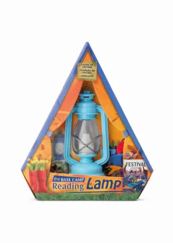 The Base Camp Reading Lamp Festival Blue