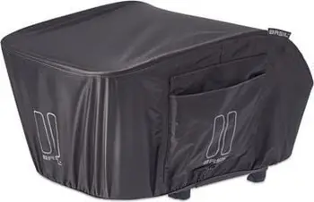 Mbulesë shporte biçiklete Basil Keep Dry Raincover M, e papërshkueshme nga uji, gri