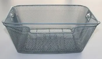 Shportë e pasme për biçikletë Basil BASKET-4, e argjendtë