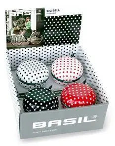Set zile për biçikletë Basil Big Bell Polkadot, 80 mm, 4 copë, shumëngjyrëshe