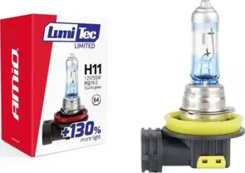 Llambë halogjene AMiO H11 12V 55W LumiTec LIMITED + 130%