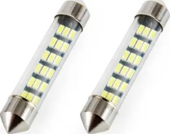 Llambë LED AMiO Standard Festoon C5W 18xSMD 3014, 12 V, 41 mm