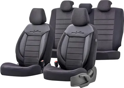 Mbulesa sediljesh Otom CMF-209 Comfortline, set universal tekstili, rezistente UV, e zezë - 1