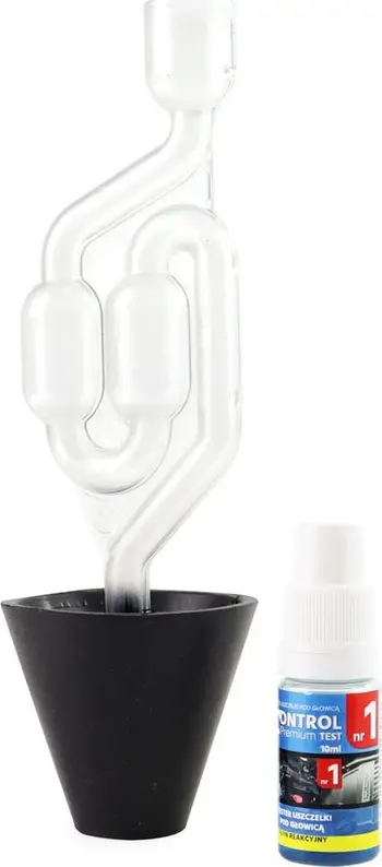 Testues shtrëngueshmërie tapë koke CO2, 5 teste, adapter universal