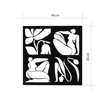 Dekor metalik Decortie Aitus 45 x 45cm , i zi - 4