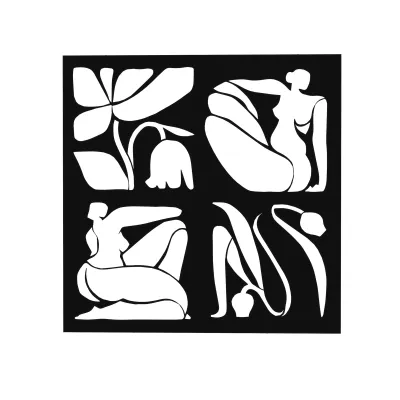 Dekor metalik Decortie Aitus 45 x 45cm , i zi - 5