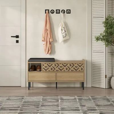 Stol për koridor Decortie Heaton, 110x37x56cm, kafe e hapur - 1