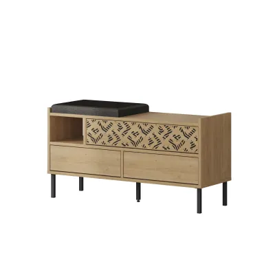 Stol për koridor Decortie Heaton, 110x37x56cm, kafe e hapur - 2