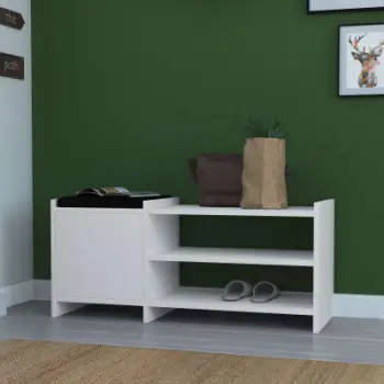Stol për koridor Decortie Sunno (100 x 35 x 44 cm), e bardhë