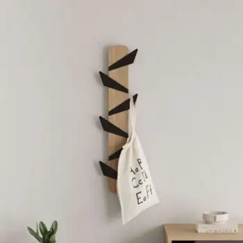 Varëse rrobash Decortie Alesta 110x20cm, kafe e hapur,zezë