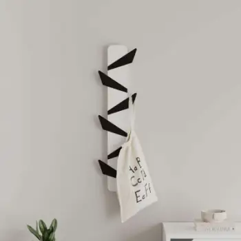 Varëse për rroba Decortie Alesta 110x20cm, e bardhë/zezë