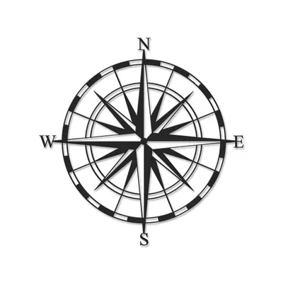 Dekor metalik Decortie Compass, (45 x 45cm) - 3